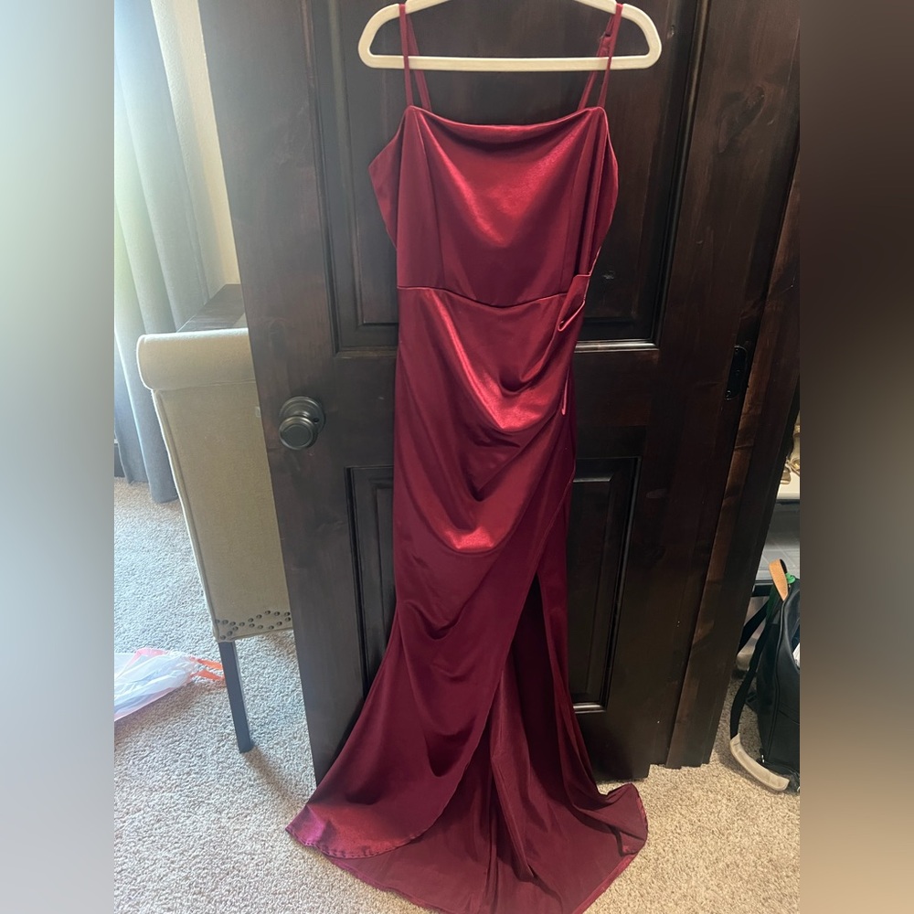 Long windsor ruby red dress